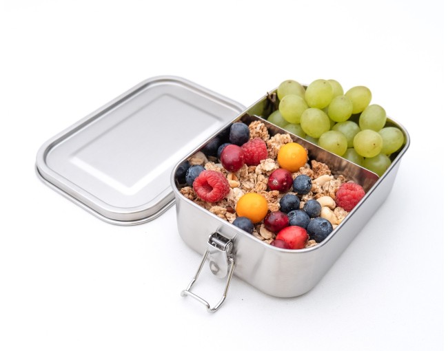 Lunch box with roll clips 800 ml