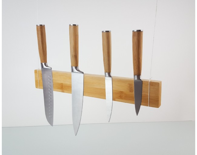 Magnetic knife rack bamboo 40 cm