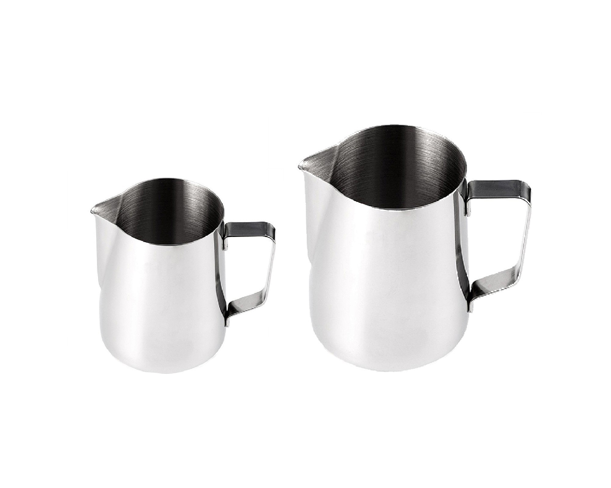 Stainless steel milk jug, set of 2