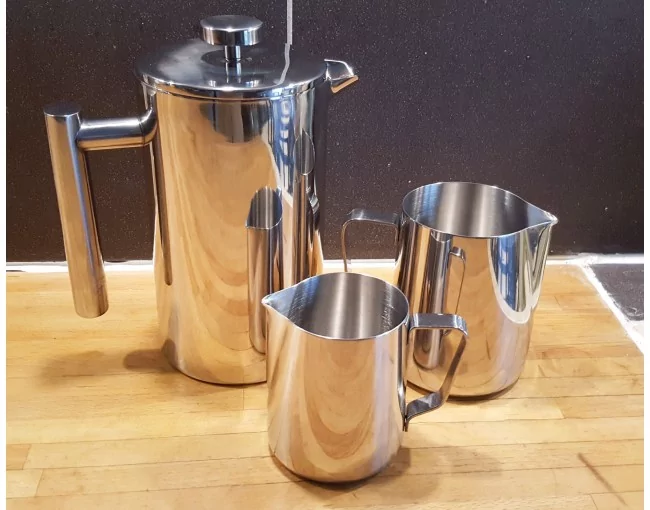 Milchkännchen aus Edelstahl 2er Set
