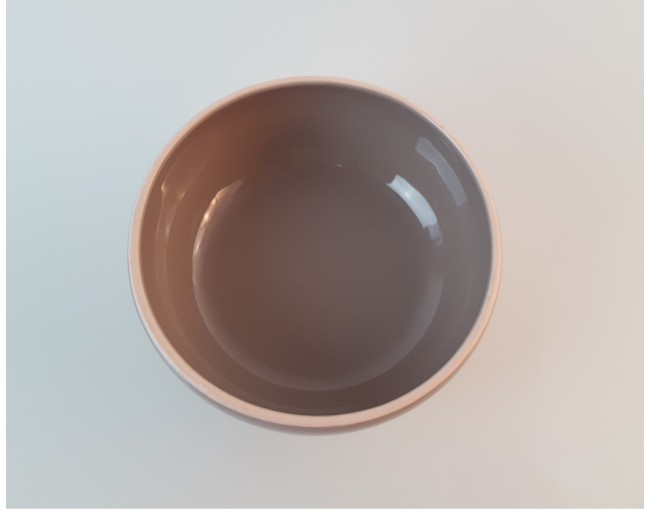 Beige-brown cereal bowl