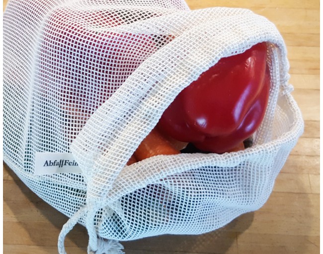 Obst und Gemüsebeutel Baumwolle 3er Set