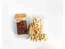 Schmale quadratische Gewürzgläser 10 cm hoch 10er Set