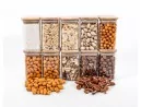 Schmale quadratische Gewürzgläser 12 cm hoch 10er Set