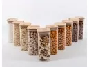 Schmale quadratische Vorratsgläser 14 cm hoch 10er Set