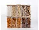 Schmale quadratische Vorratsgläser 14 cm hoch 10er Set
