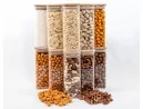 Schmale quadratische Vorratsgläser 16 cm hoch 10er Set