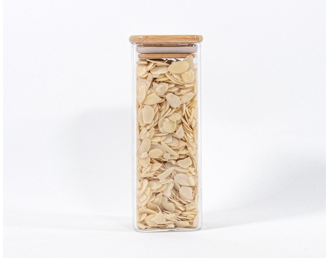 Barattoli di stoccaggio quadrati stretti alti 16 cm, set da 10