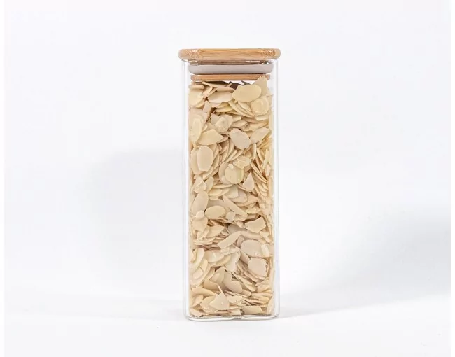 Schmale quadratische Vorratsgläser 16 cm hoch 10er Set