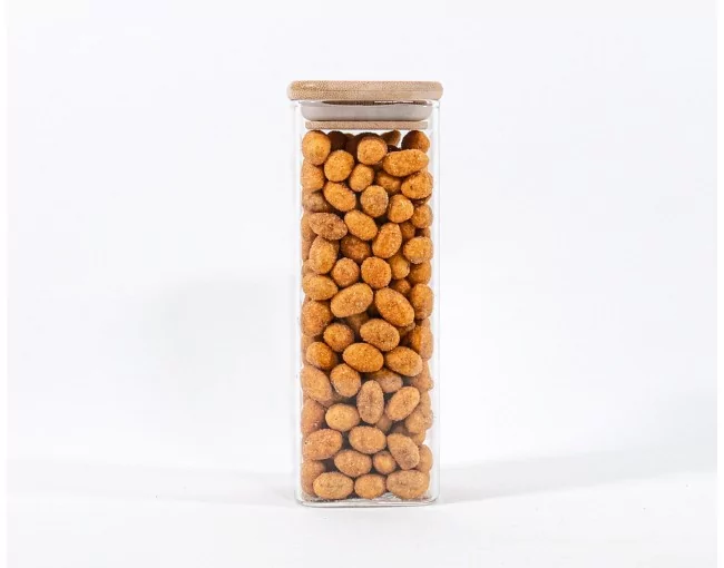 Schmale quadratische Vorratsgläser 16 cm hoch 10er Set