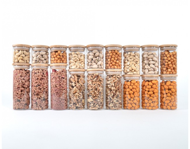 Pots à épices ronds et minces, lot de 18