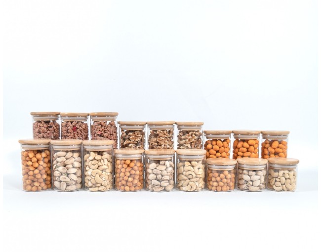 Pots à épices ronds et minces, lot de 18