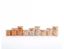 Schmale runde Gewürzgläser 9er Set