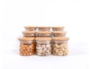 Slim round spice jars set of 9