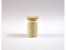 Schmale Vorratsgläser 10 cm hoch Bambusdeckel 10er Set