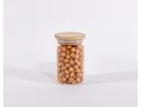 Schmale Vorratsgläser 10 cm hoch Bambusdeckel 10er Set