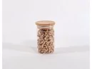 Schmale Vorratsgläser 10 cm hoch Bambusdeckel 10er Set