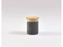 Schmale Gewürzgläser 8 cm hoch Bambusdeckel 10er Set