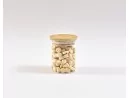 Schmale Gewürzgläser 8 cm hoch Bambusdeckel 10er Set