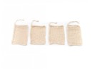 Cotton soap bags for showering, set of 4
