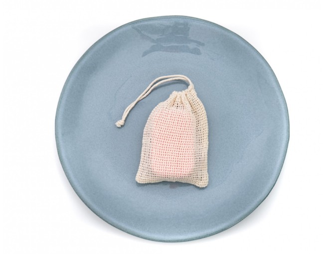 Sacs à savon en coton pour la douche, lot de 4