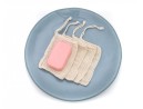 Sacchetti di sapone in cotone per la doccia, set da 4