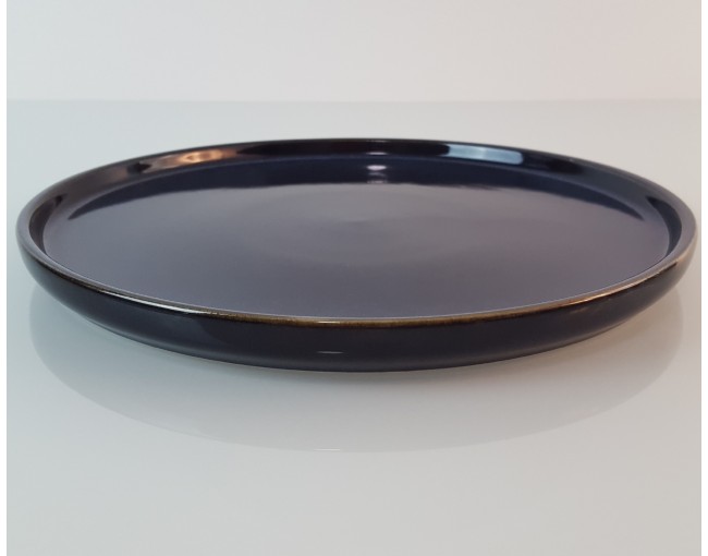 Piatto da portata in ceramica blu scuro