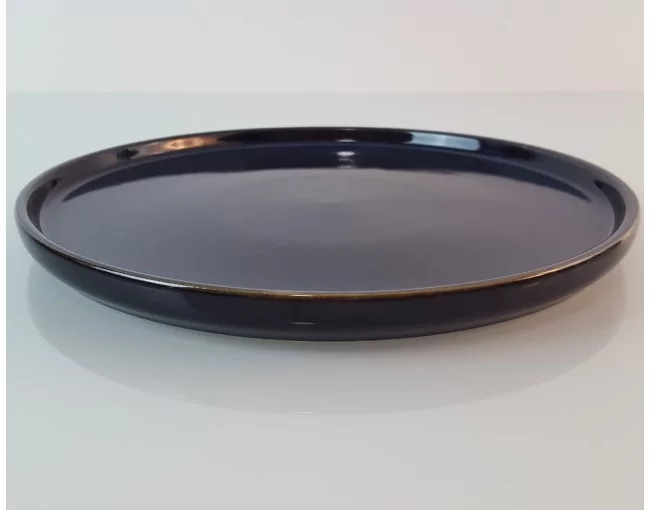 Speiseteller dunkelblau aus Keramik
