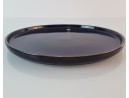 Dark blue ceramic dinner plate