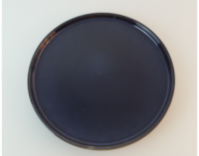 Dark blue ceramic dinner plate