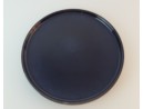 Dark blue ceramic dinner plate