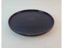 Piatto da portata in ceramica blu scuro