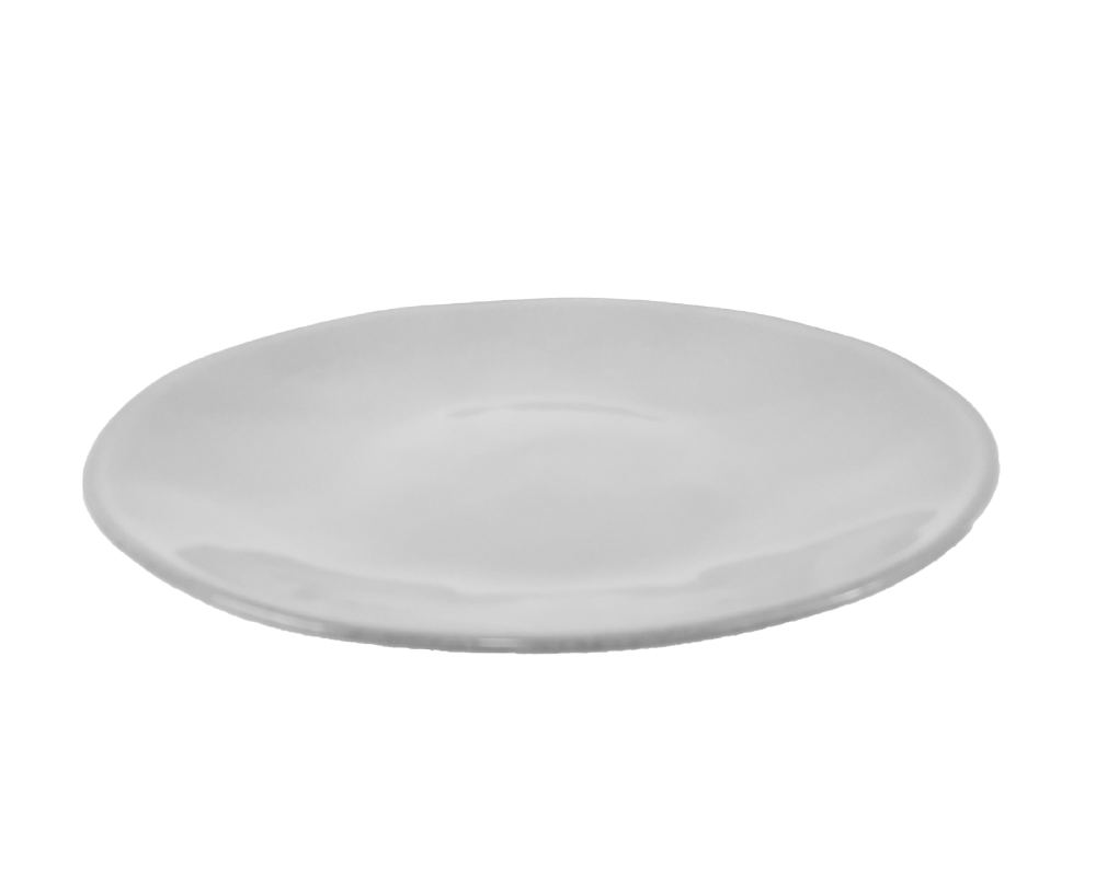 Assiette plate en céramique vert-bleu