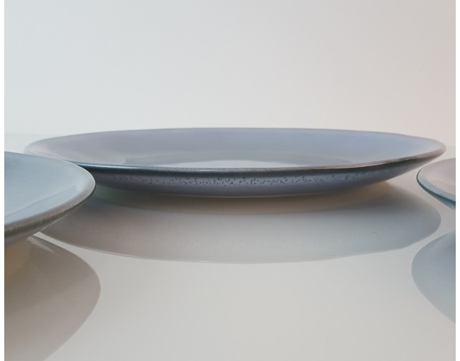 Piatto da portata in ceramica verde-blu