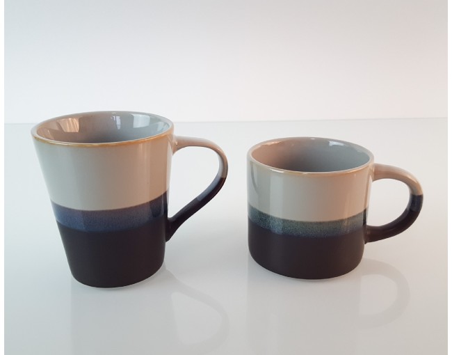 Tasse bleu-marron clair 340 ml