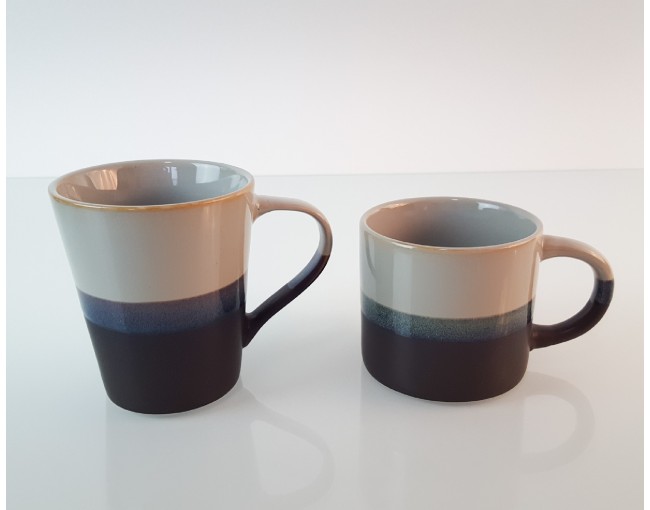 Cup light blue-brown 360ml