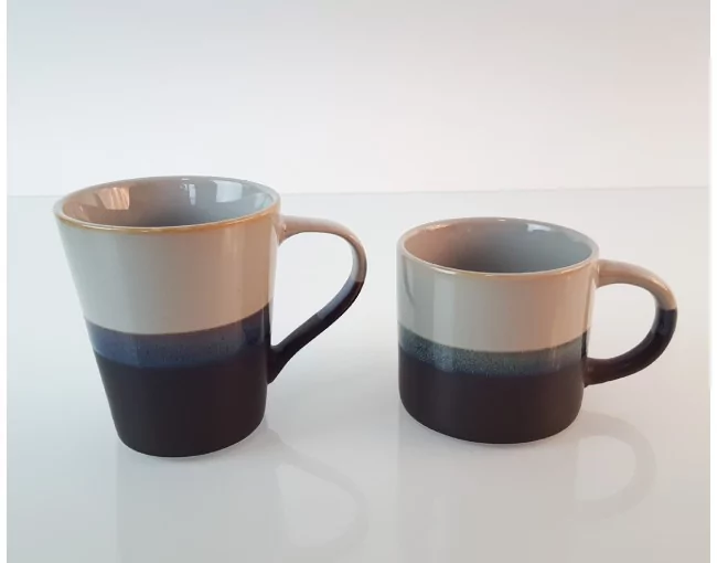 Tasse hellblaubraun 360ml