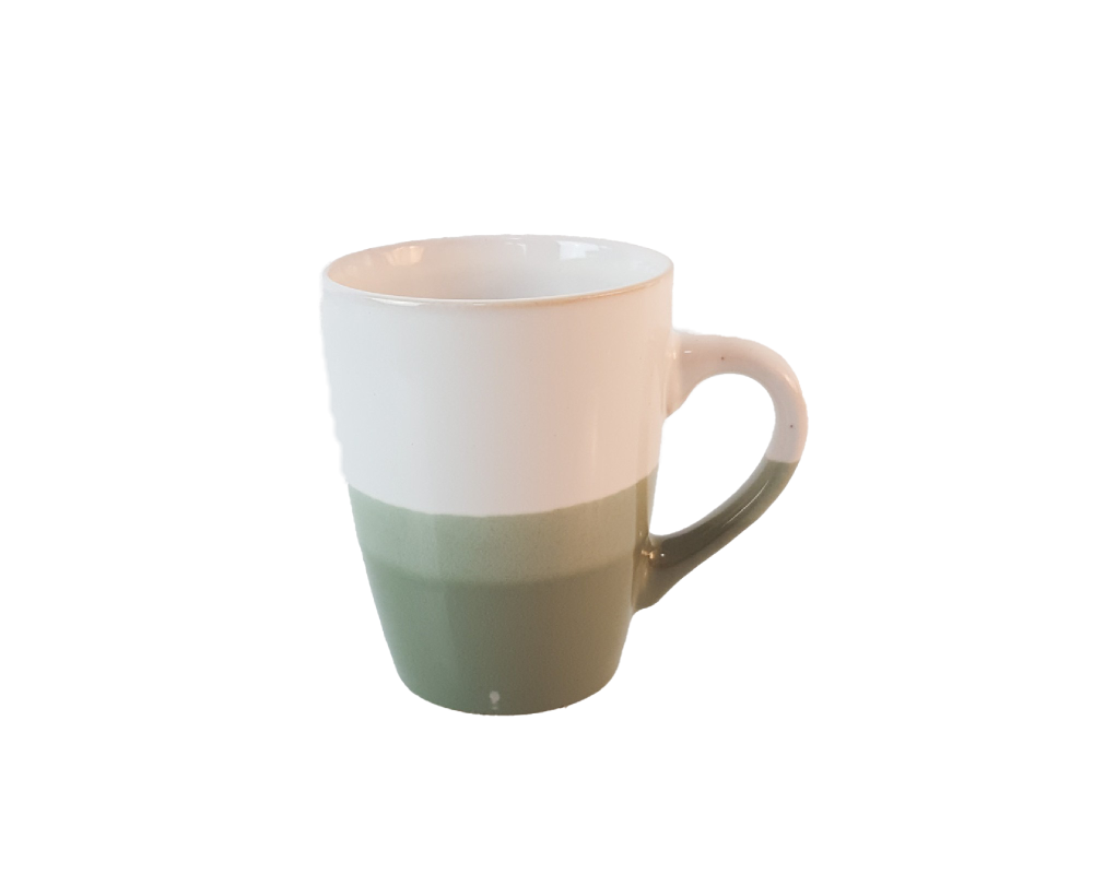 Tasse blanc-vert 340 ml