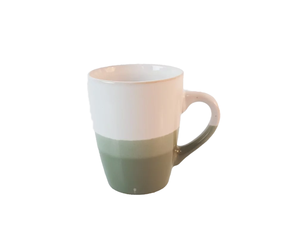 Tasse weissgrün 340ml