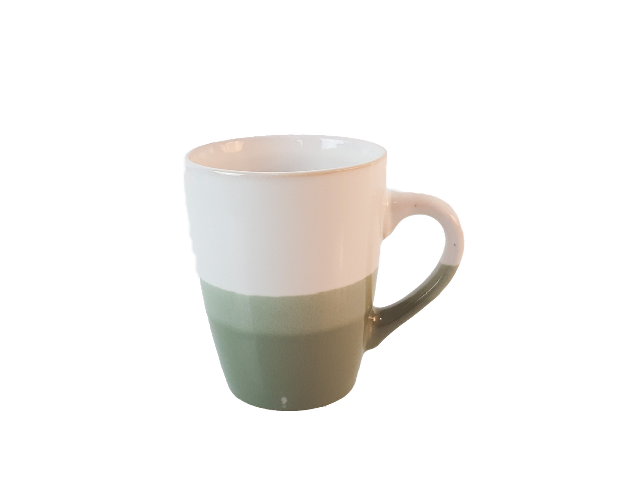 Tasse blanc-vert 340 ml