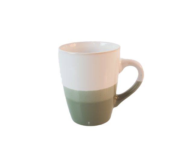 Tasse blanc-vert 340 ml