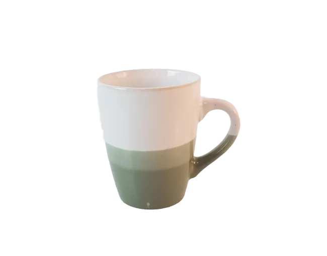 Tasse weissgrün 340ml
