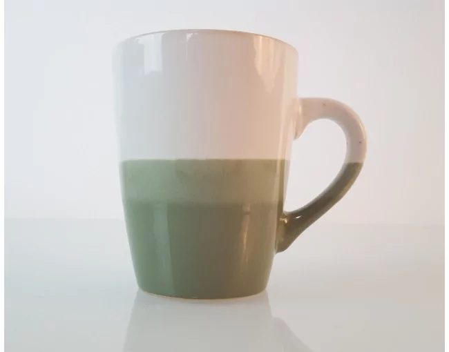 Tasse weissgrün 340ml