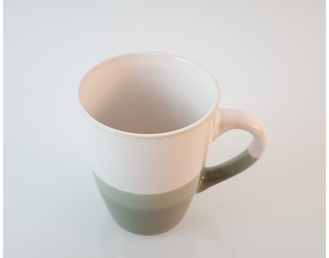 Tazza bianco-verde 340ml