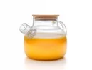 Teekanne mit  Bambus-Deckel 1000 ml
