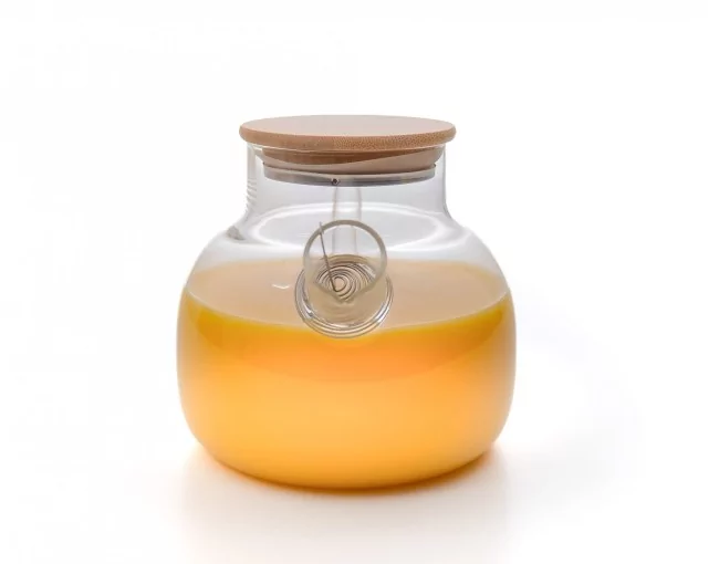 Teekanne mit  Bambus-Deckel 1000 ml