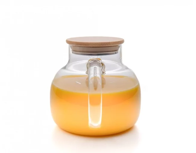 Teekanne mit  Bambus-Deckel 1000 ml
