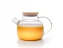 Teekanne mit  Bambus-Deckel 1000 ml