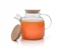 Teekanne mit  Bambus-Deckel 1400 ml