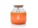 Teekanne mit  Bambus-Deckel 1400 ml